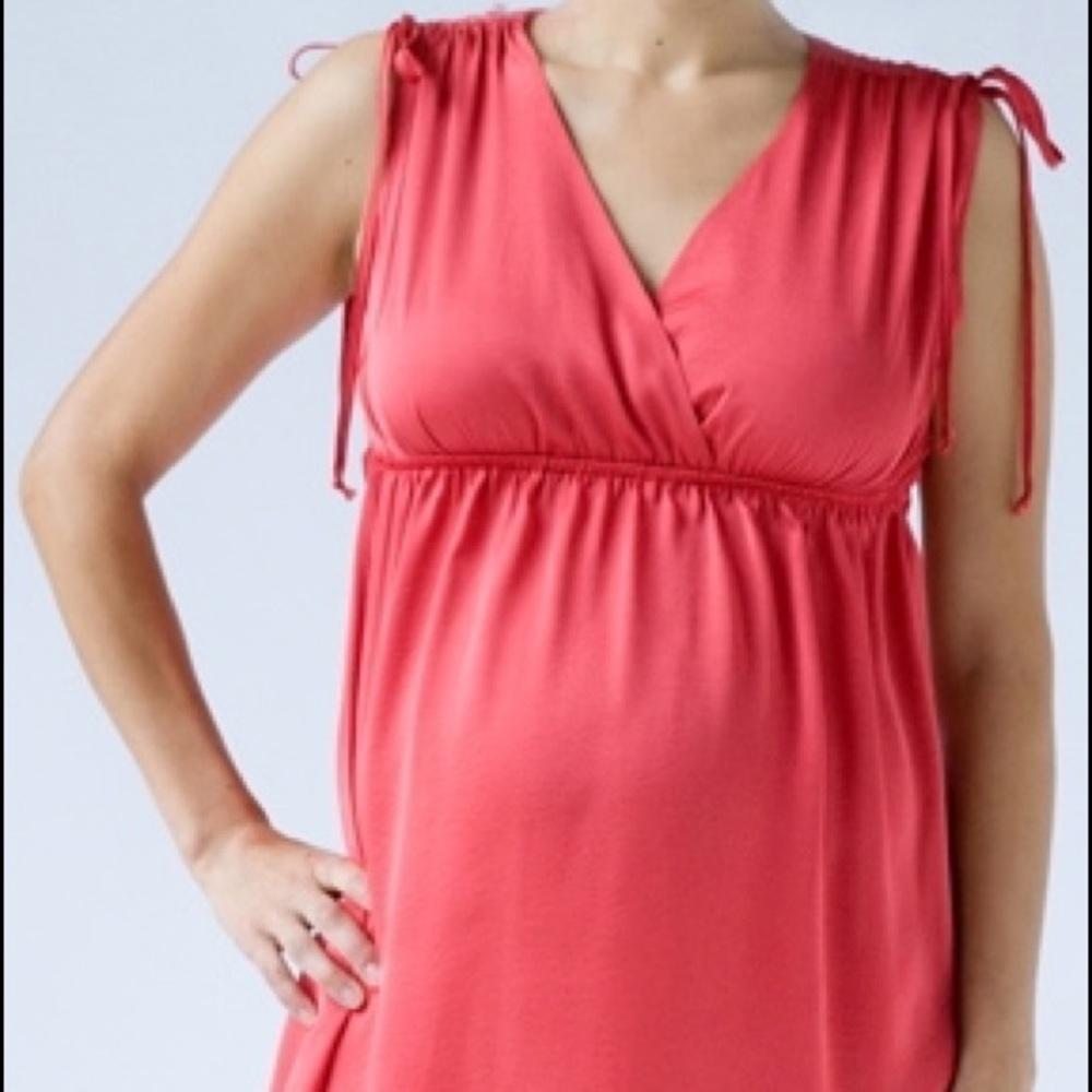 Hatch Coral Garden Party Maternity Dress